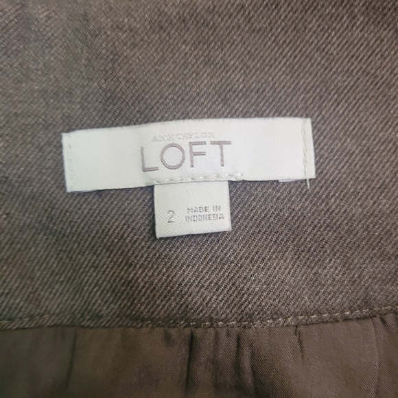Ann Taylor Loft Size 2 Mini Skirt Olive Green - Picture 5 of 8